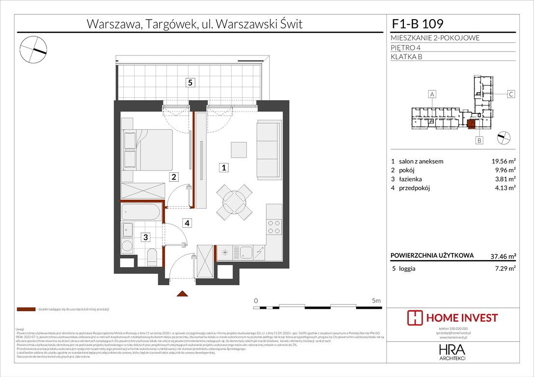 Nowe mieszkanie dwupokojowe Warszawski Świt Etap XIII Warszawa, ul. Warszawski Świt  37m2 Foto 1
