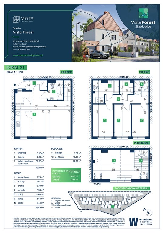 Nowe mieszkanie Vista Forest Wrocław, Fabryczna  113m2 Foto 1