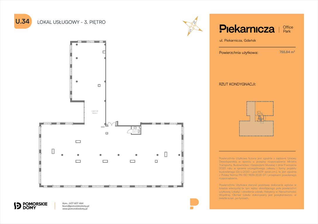 Nowe mieszkanie Piekarnicza Office Park Gdańsk, Morena, Piekarnicza 6  756m2 Foto 1