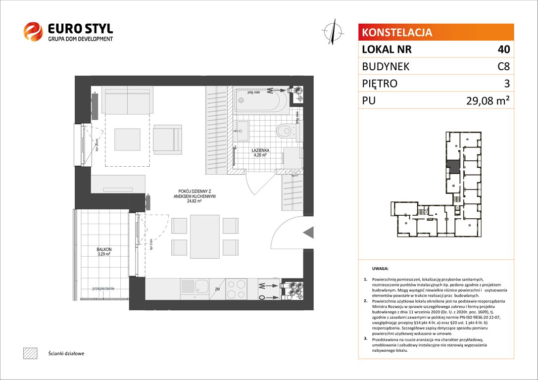 mieszkanie na sprzedaż 29m2 mieszkanie Gdynia, Pogórze, Paderewskiego