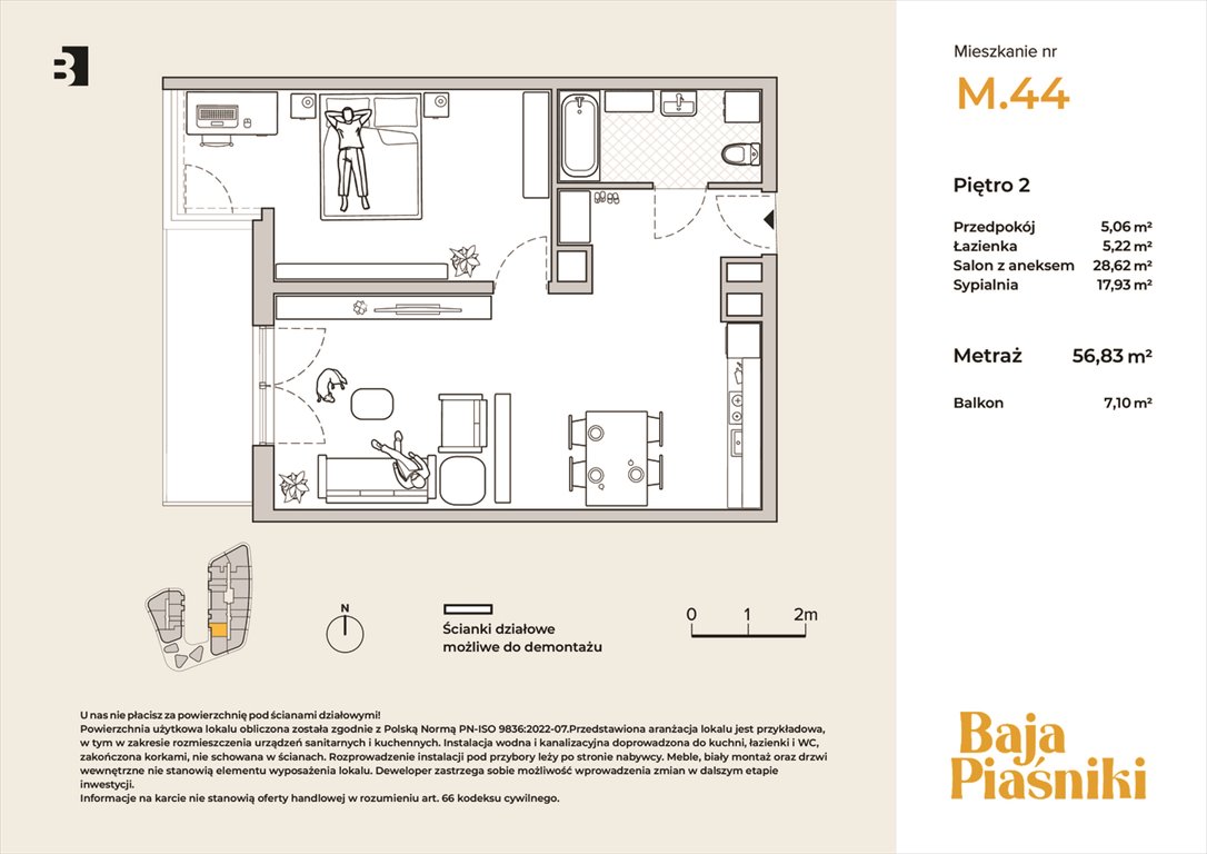 Nowe mieszkanie dwupokojowe Baja Piaśniki Świętochłowice, Piaśniki, ul. Sudecka 10  57m2 Foto 1