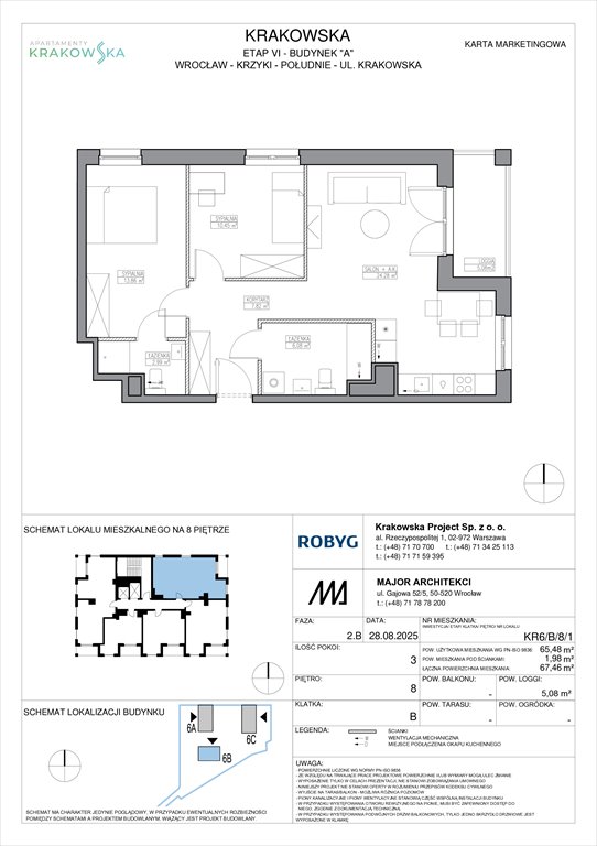 Nowe mieszkanie trzypokojowe Apartamenty Krakowska Wrocław, Krzyki, Krakowska 112  65m2 Foto 1