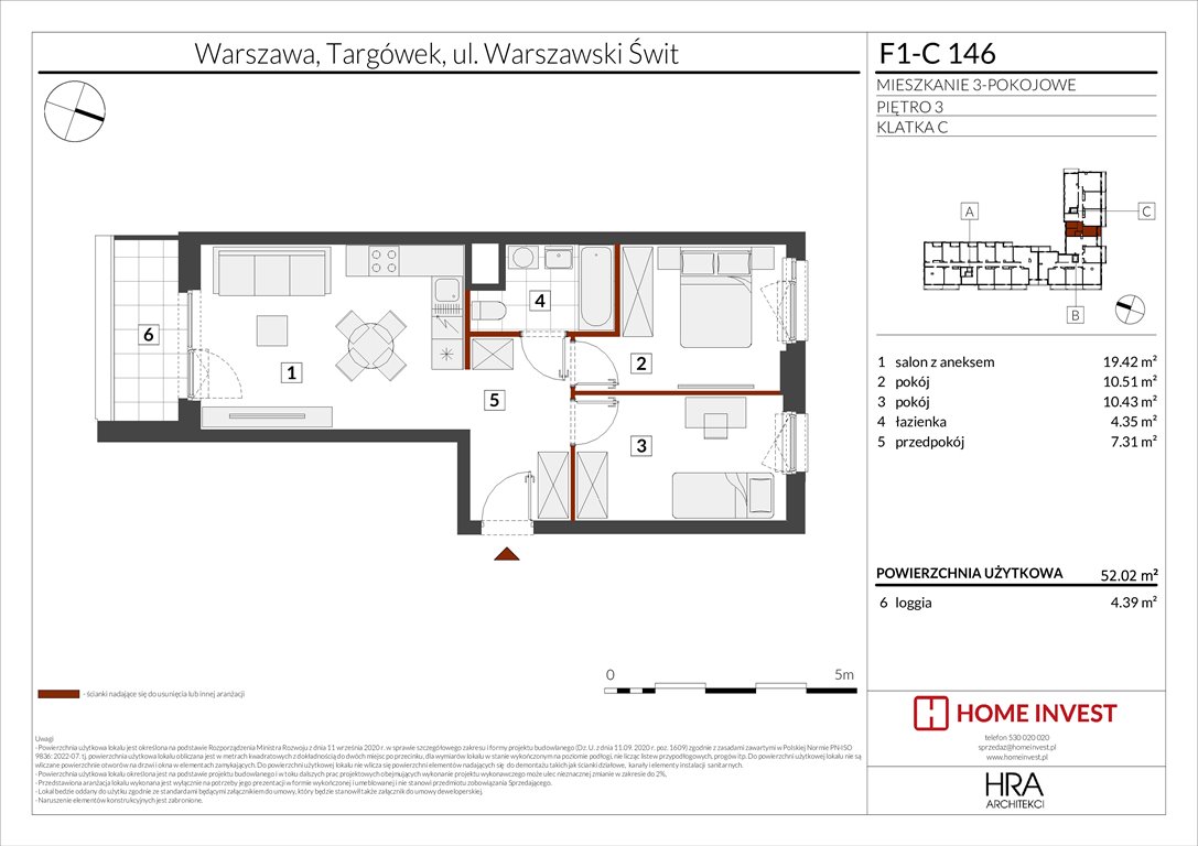 Nowe mieszkanie trzypokojowe Warszawski Świt Etap XIII Warszawa, ul. Warszawski Świt  52m2 Foto 1