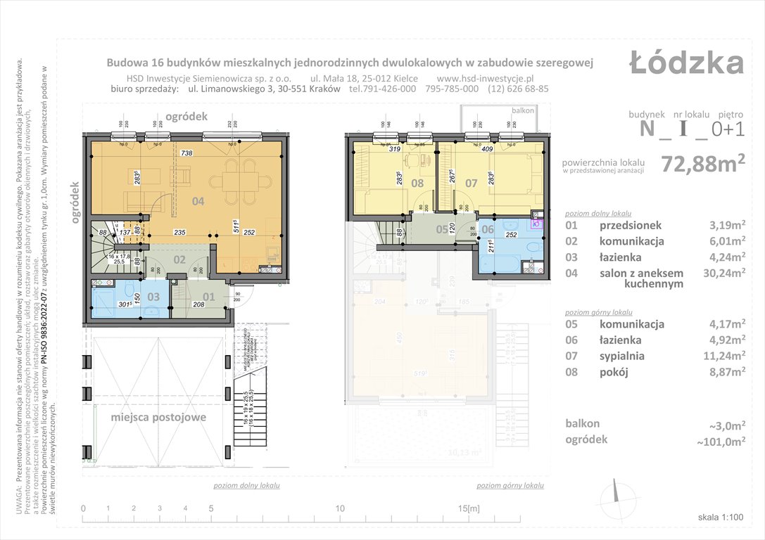 Nowe mieszkanie trzypokojowe Łódzka Kraków, Łódzka  73m2 Foto 1