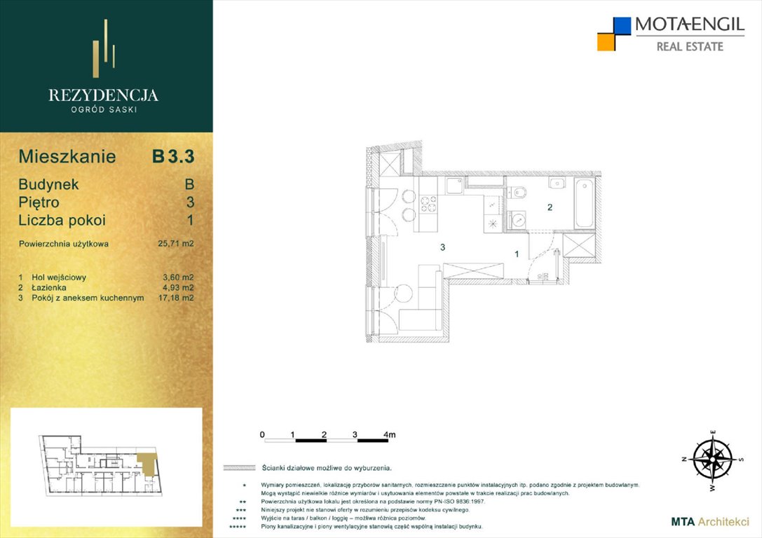 mieszkanie na sprzedaż 26m2 mieszkanie Lublin, Śródmieście, Jasna i Wieniawska