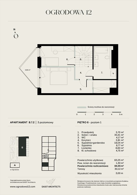 Nowe mieszkanie Apartamentowiec Ogrodowa 12 Poznań, Ogrodowa 12  85m2 Foto 1