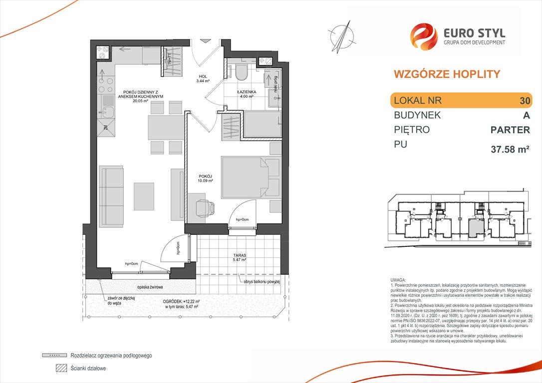 Nowe mieszkanie dwupokojowe WZGÓRZE HOPLITY Gdańsk, Zabornia, Kartuska  38m2 Foto 1