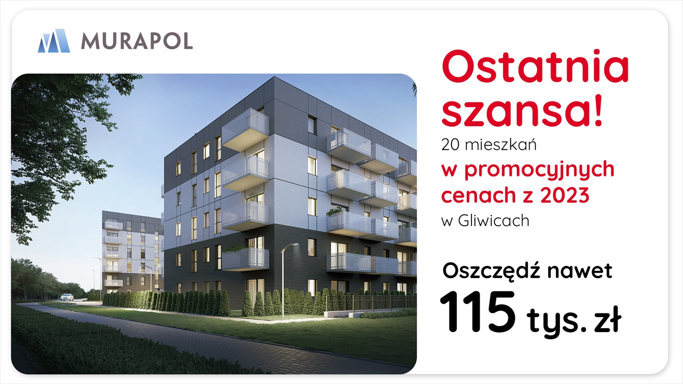 Nowe mieszkanie dwupokojowe Murapol Osiedle Szafirove Gliwice, STARE GLIWICE, ul. Szafirowa  40m2 Foto 1