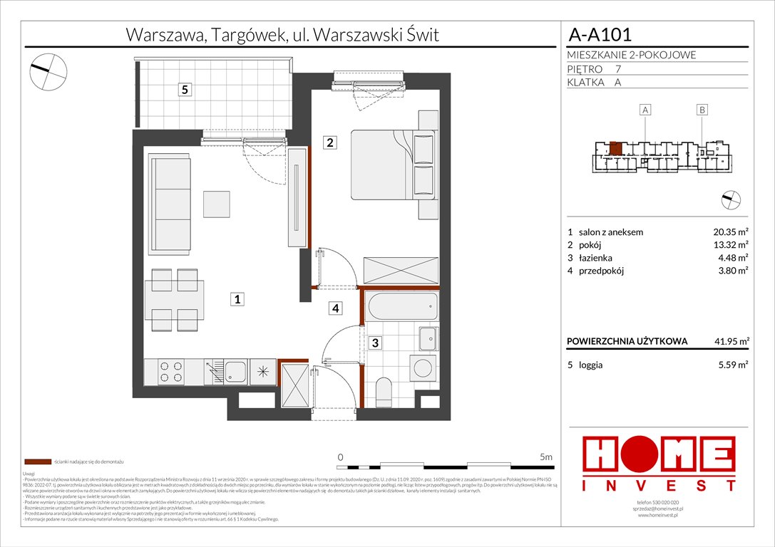 Nowe mieszkanie dwupokojowe Warszawski Świt Etap VII Warszawa, Targówek, ul. Warszawski Świt 12  42m2 Foto 1