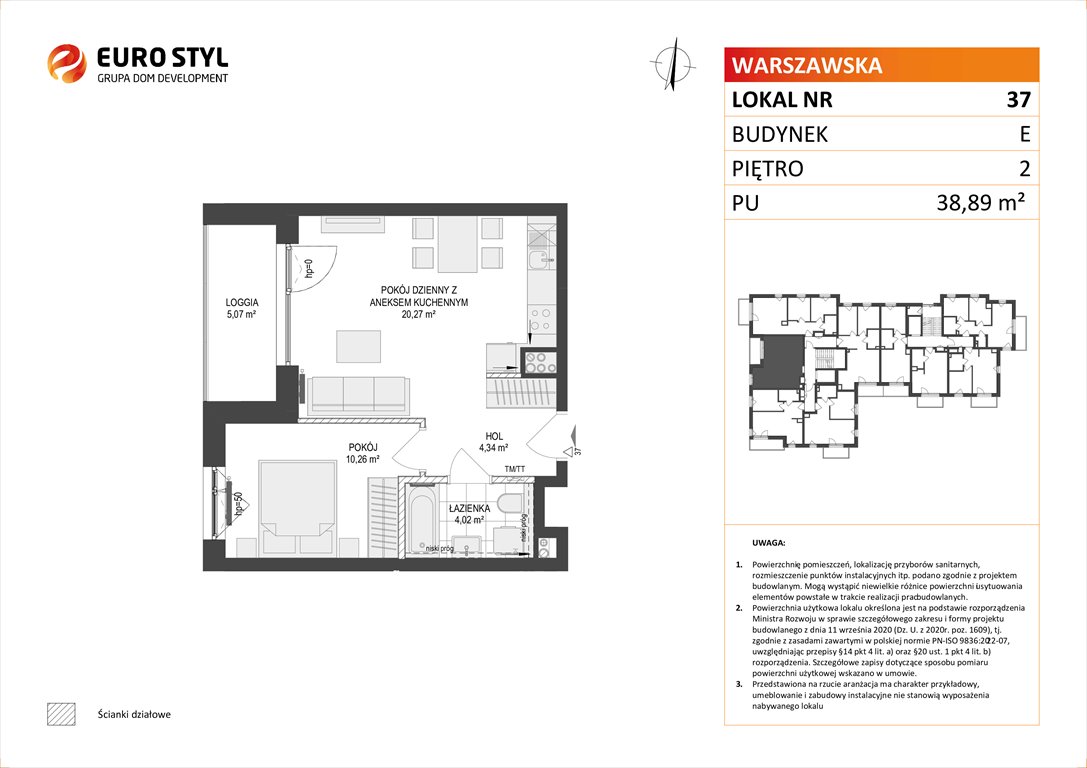 Nowe mieszkanie dwupokojowe OSIEDLE WARSZAWSKA Gdańsk, Warszawska  39m2 Foto 1