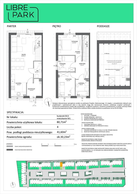 Nowe mieszkanie czteropokojowe  Osiedle Libre Park Dębogórze, Pistacjowa 5  81m2 Foto 1