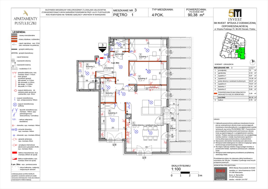 Nowe mieszkanie czteropokojowe  Apartamenty Pustułeczki  Warszawa, Ursynów, Pustułeczki 18D  Foto 1