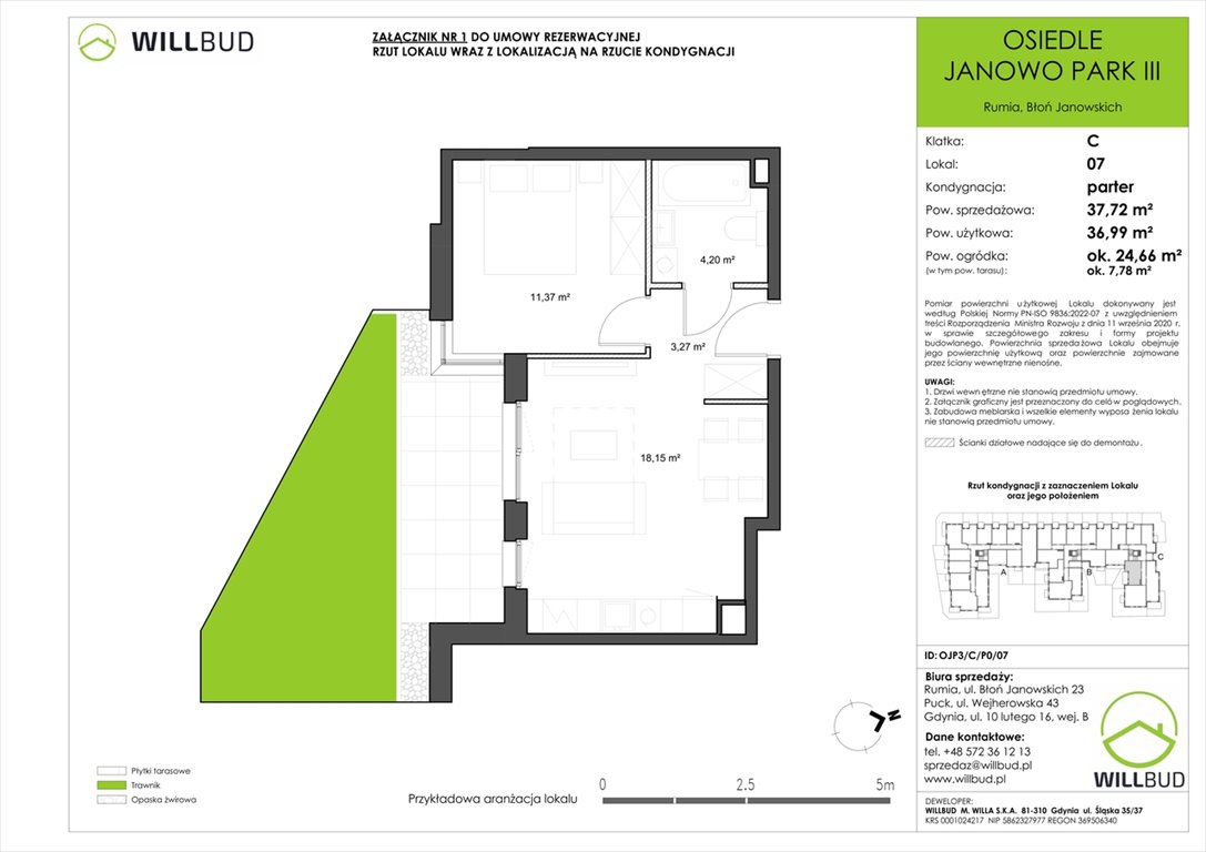 Nowe mieszkanie dwupokojowe Osiedle Janowo Park III Rumia, Janowo, Błoń Janowskich  37m2 Foto 1
