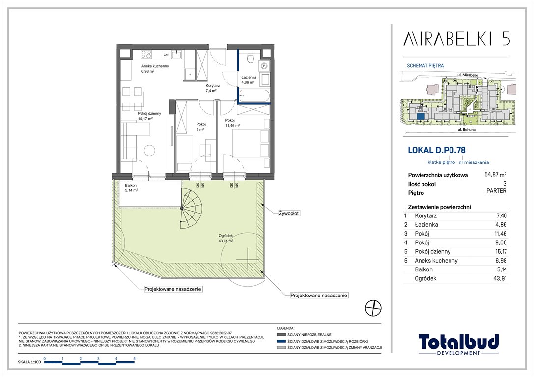 Nowe mieszkanie trzypokojowe Mirabelki 5 Warszawa, Białołęka, Mirabelki  55m2 Foto 1