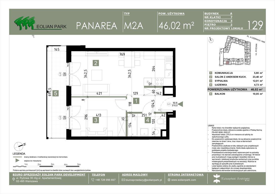 Nowe mieszkanie dwupokojowe PANAREA Warszawa, Ursus, Ryżowa  46m2 Foto 1
