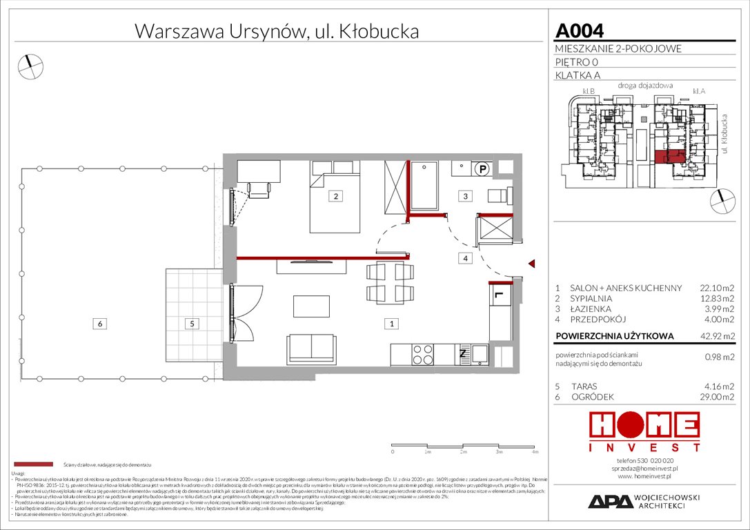 Nowe mieszkanie dwupokojowe Enklawa Ursynów Warszawa, Ursynów, ul. Kłobucka 23A  43m2 Foto 1