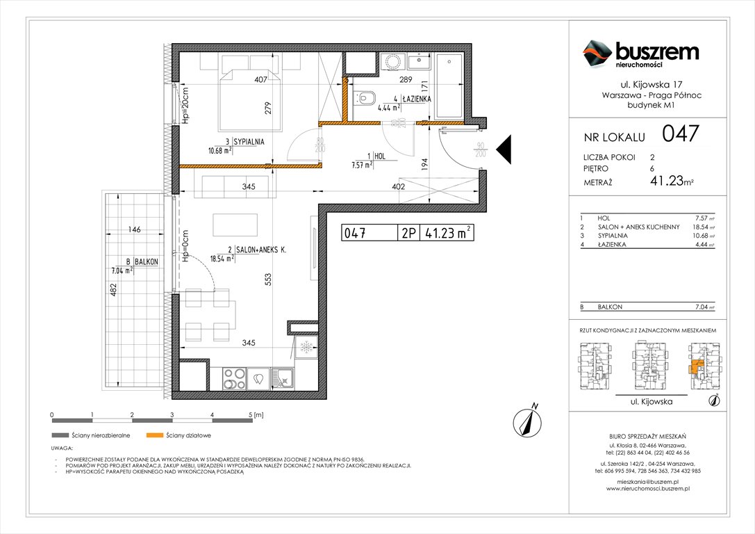Nowe mieszkanie dwupokojowe Kijowska 17 Warszawa, Praga Północ, Kijowska 17  41m2 Foto 1