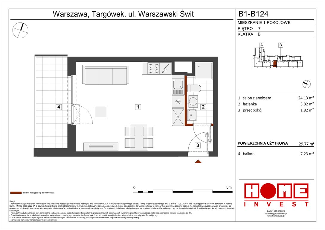Nowa kawalerka Warszawski Świt Etap VIII Warszawa, Targówek, ul. Warszawski Świt 12  30m2 Foto 1