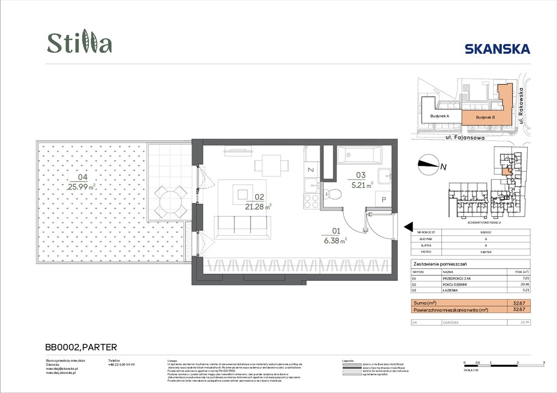Nowa kawalerka Stilla Warszawa, Fajansowa 5  33m2 Foto 1