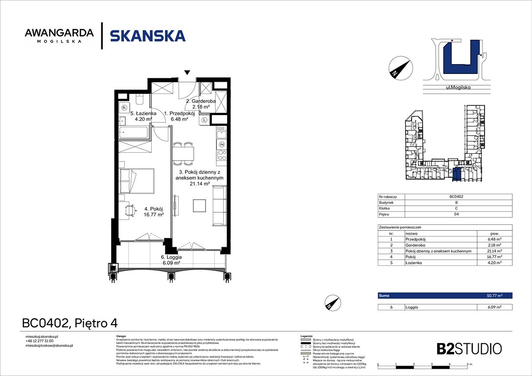 Nowe mieszkanie dwupokojowe Awangarda Mogilska Kraków, Prądnik Czerwony, Mogilska 126  51m2 Foto 1