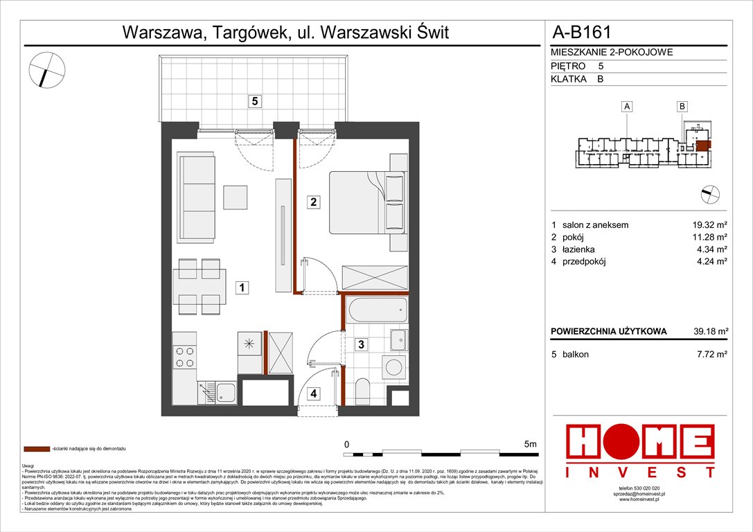 Nowe mieszkanie dwupokojowe Warszawski Świt Etap VII Warszawa, Targówek, ul. Warszawski Świt 12  39m2 Foto 1