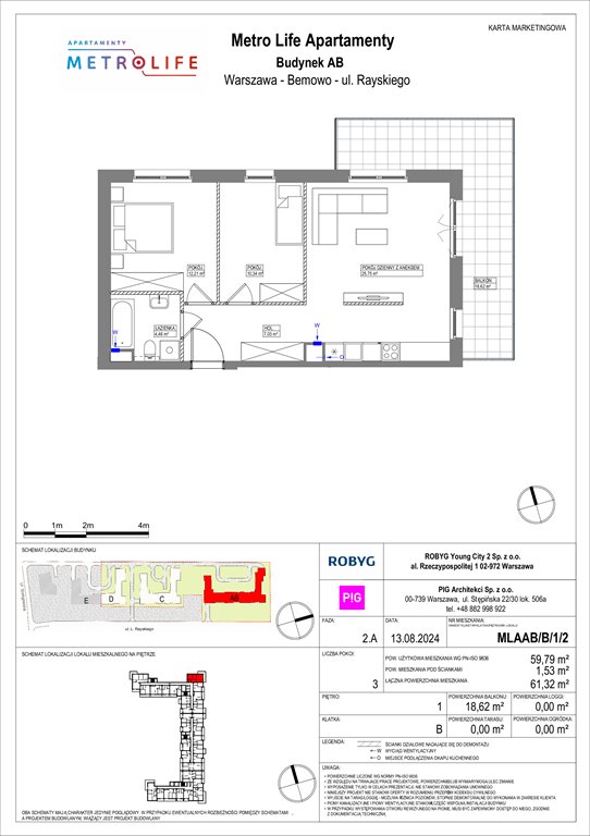 Nowe mieszkanie trzypokojowe Metro Life Apartamenty Warszawa, Bemowo, Rayskiego  60m2 Foto 1