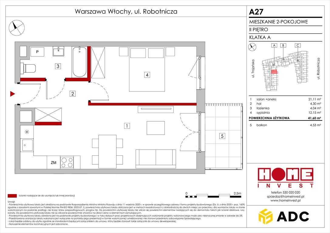 Nowe mieszkanie dwupokojowe Zakątek Włochy Warszawa, Włochy, ul. Robotnicza 11/13  42m2 Foto 1