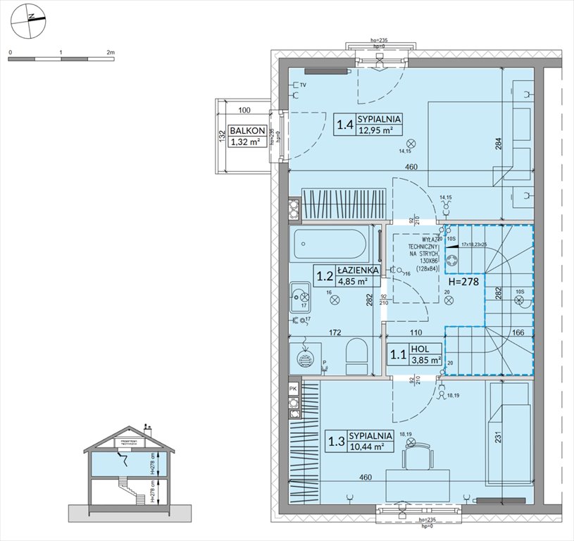 Nowy dom Osiedle Słoneczne Sulejówek, Szklarniowa  68m2 Foto 1