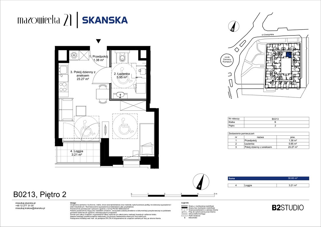 Nowa kawalerka Mazowiecka 21 Kraków, Krowodrza, ul. Mazowiecka 21  31m2 Foto 1
