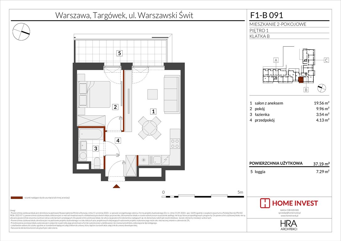 Nowe mieszkanie dwupokojowe Warszawski Świt Etap XIII Warszawa, ul. Warszawski Świt  37m2 Foto 1