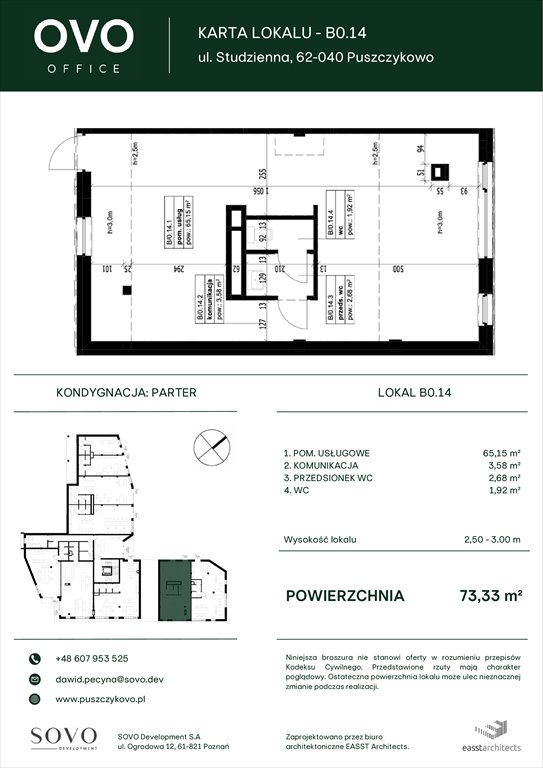 Nowe mieszkanie OVO Office Puszczykowo, Studzienna 2G  73m2 Foto 1