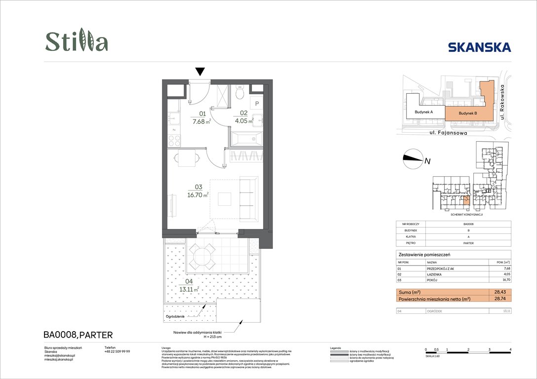 Nowa kawalerka Stilla Warszawa, Fajansowa 5  28m2 Foto 1