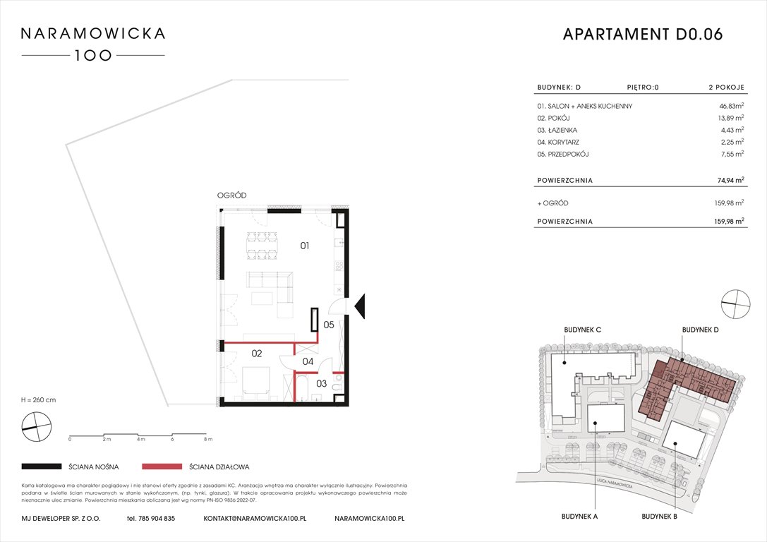 Nowe mieszkanie dwupokojowe NARAMOWICKA 100 Poznań, Winogrady, Naramowicka 100  75m2 Foto 1