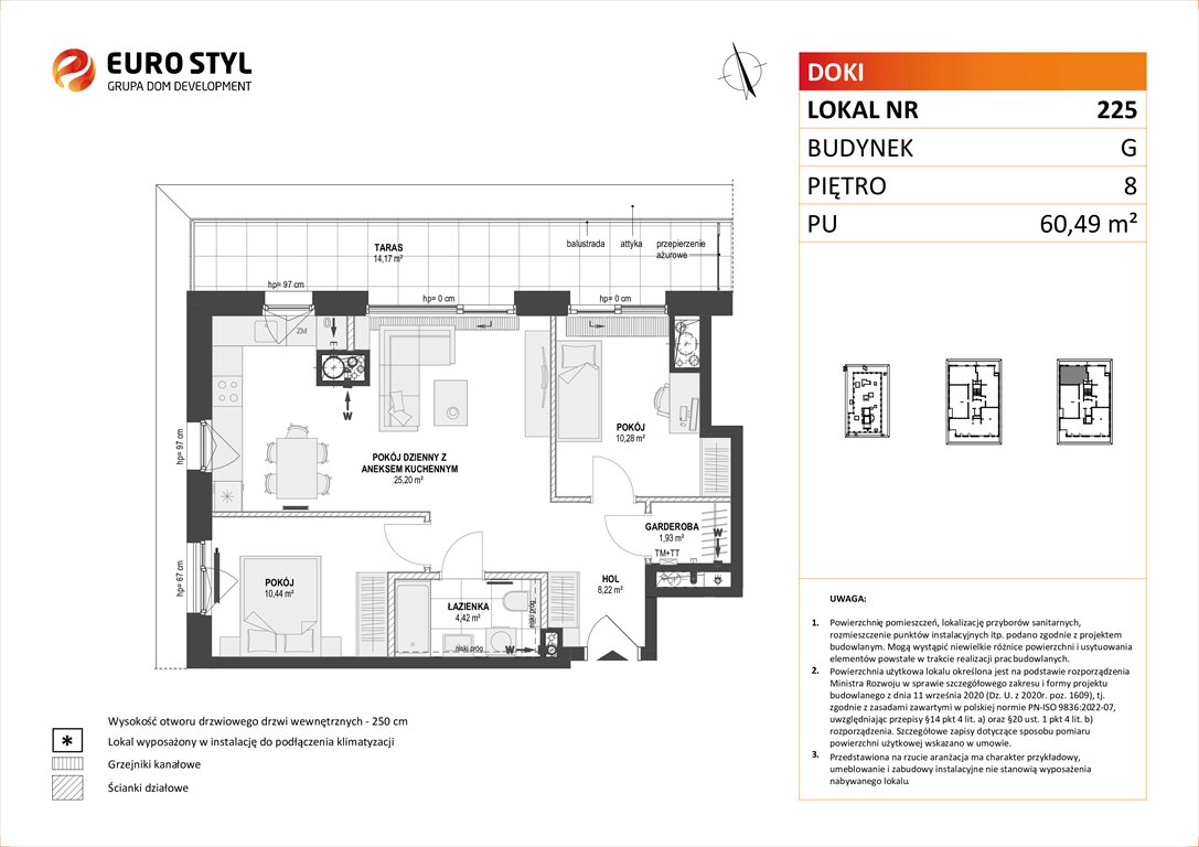 Nowe mieszkanie trzypokojowe DOKI LIVING Gdańsk, Śródmieście, ks. Jerzego Popiełuszki/Rybaki Górne  60m2 Foto 1