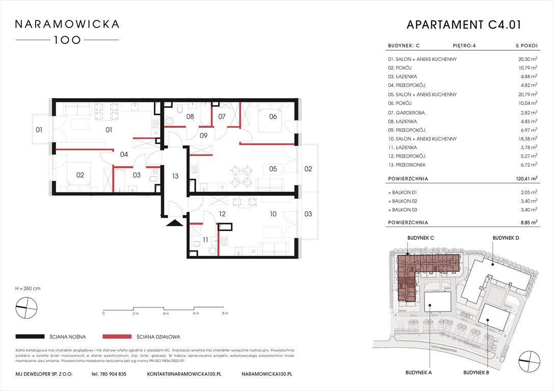 Nowe mieszkanie NARAMOWICKA 100 Poznań, Winogrady, Naramowicka 100  120m2 Foto 1