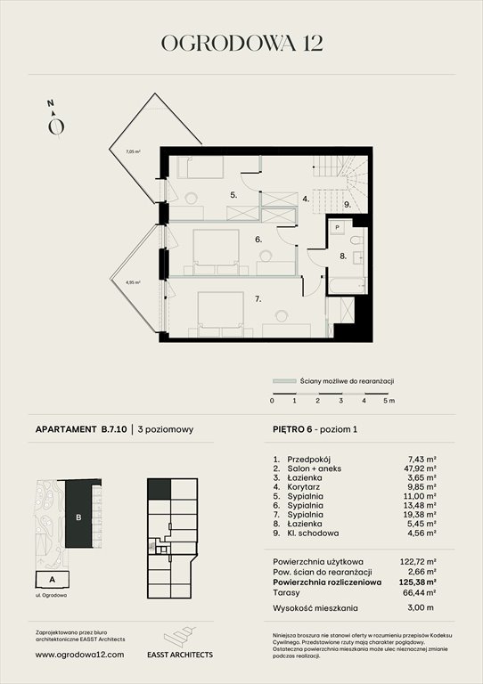 Nowe mieszkanie Apartamentowiec Ogrodowa 12 Poznań, Ogrodowa 12  125m2 Foto 1