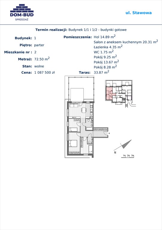 Nowe mieszkanie czteropokojowe  Stawowa Kraków, Bronowice Wielkie, Stawowa  73m2 Foto 1