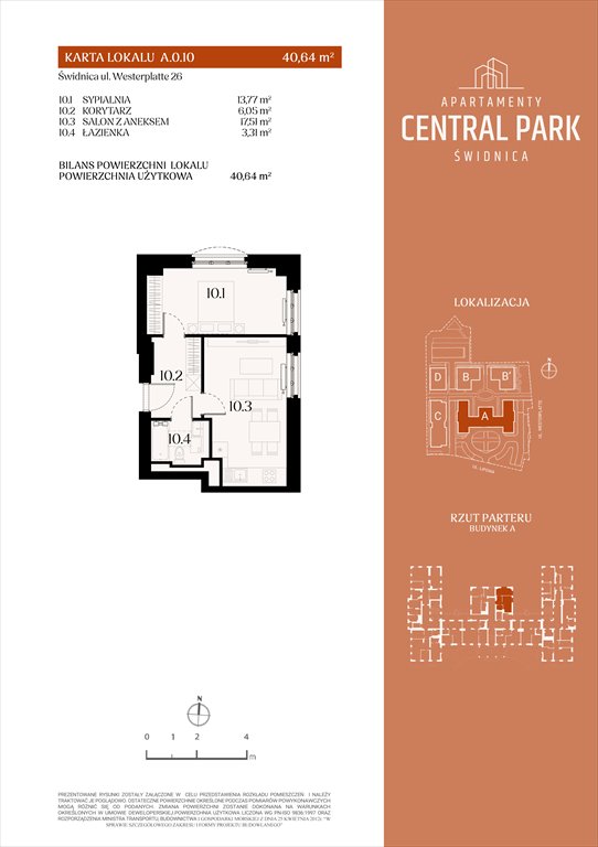 Nowe mieszkanie dwupokojowe Apartamenty Central Park Świdnica Świdnica, Lipowa 14  41m2 Foto 1