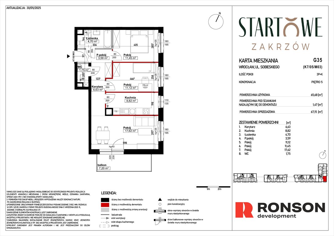Nowe mieszkanie trzypokojowe Osiedle Startowe Wrocław, Psie Pole, Zatorska, róg Sobieskiego  67m2 Foto 1