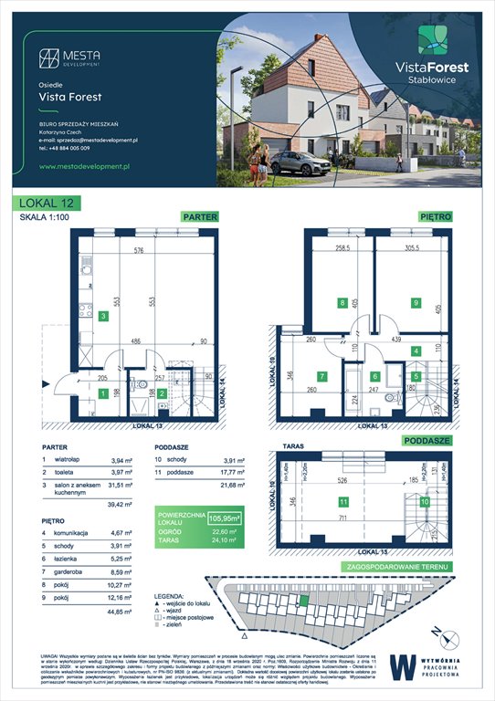 Nowe mieszkanie Vista Forest Wrocław, Fabryczna  106m2 Foto 1