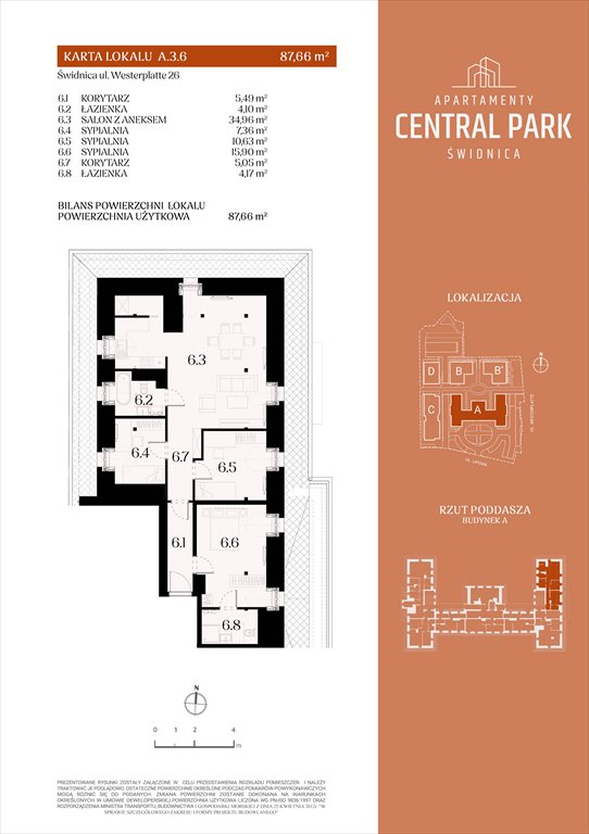 Nowe mieszkanie czteropokojowe  Apartamenty Central Park Świdnica Świdnica, Lipowa 14  88m2 Foto 1