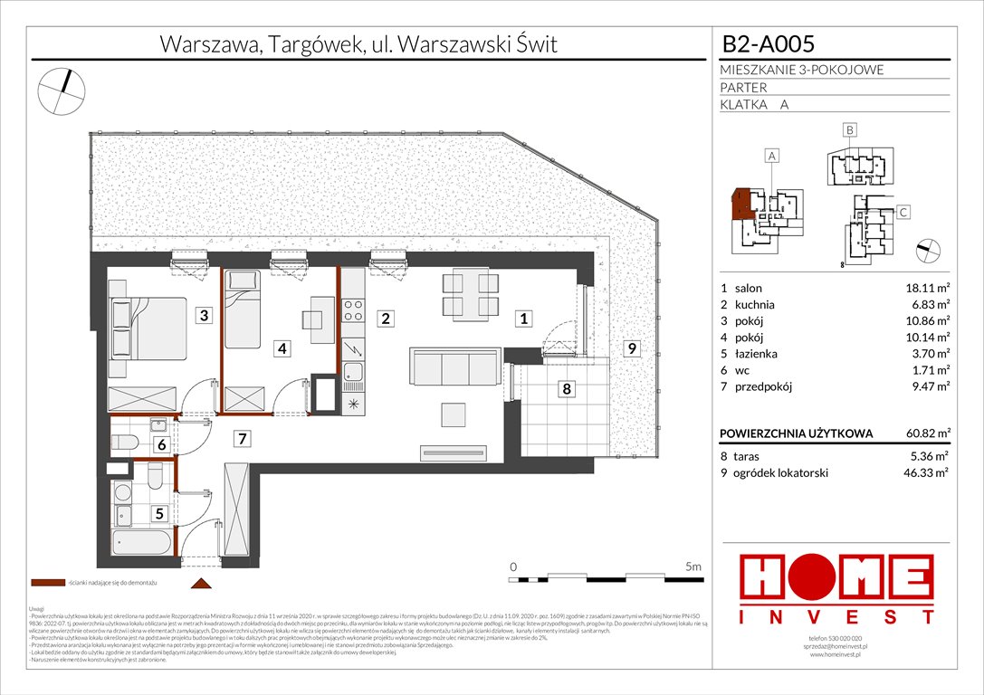 Nowe mieszkanie trzypokojowe Warszawski Świt Etap IX Warszawa, Targówek, ul. Warszawski Świt 12  61m2 Foto 1