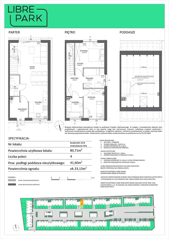 Nowe mieszkanie czteropokojowe  Osiedle Libre Park Dębogórze, Pistacjowa 5  81m2 Foto 1