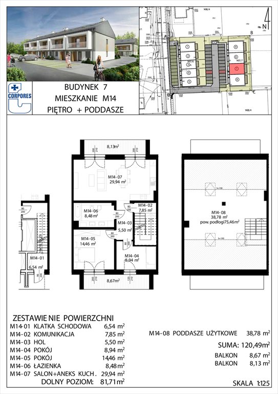 Nowe mieszkanie czteropokojowe  Apartamenty Aroniowa Rzeszów, Budziwój, Aroniowa 56  120m2 Foto 1