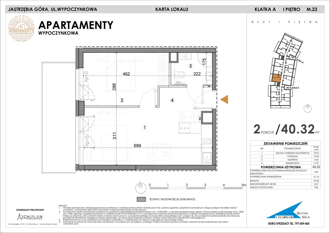 Nowe mieszkanie Apartamenty Wypoczynkowa Jastrzębia Góra, Wypoczynkowa  40m2 Foto 1