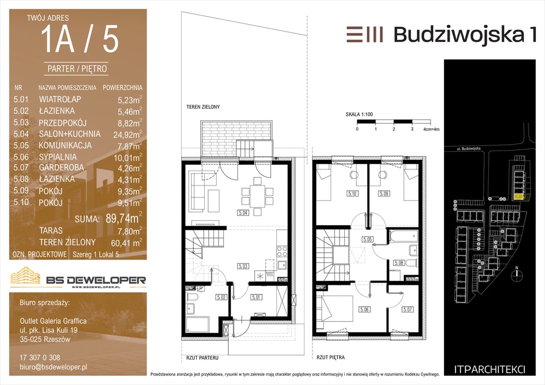 Nowe mieszkanie Budziwojska 3 Rzeszów, Budziwojska 3  90m2 Foto 1