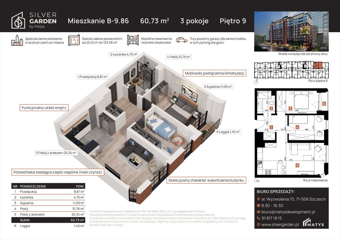 mieszkanie na sprzedaż 37m2 mieszkanie Szczecin, Centrum, al. Wyzwolenia 70 / ul. Staszica 21