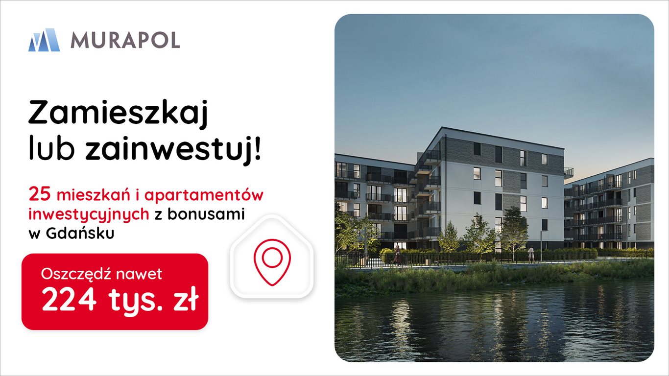 Nowe mieszkanie dwupokojowe Murapol Scarpa Gdańsk, Siedlce, ul. Kartuska  44m2 Foto 1
