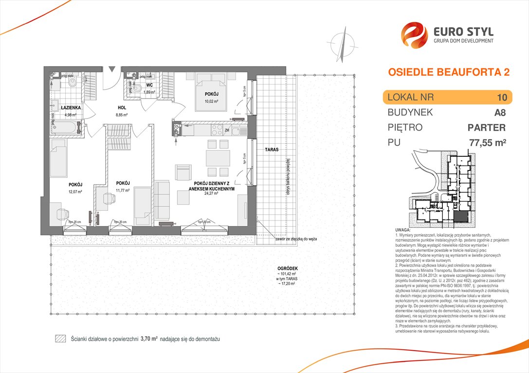 mieszkanie na sprzedaż 78m2 mieszkanie Pogórze, Pogórze, ul. Paderewskiego