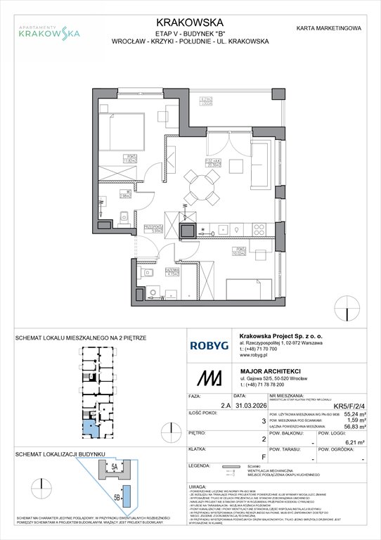 Nowe mieszkanie trzypokojowe Apartamenty Krakowska Wrocław, Krzyki, Krakowska 112  55m2 Foto 1